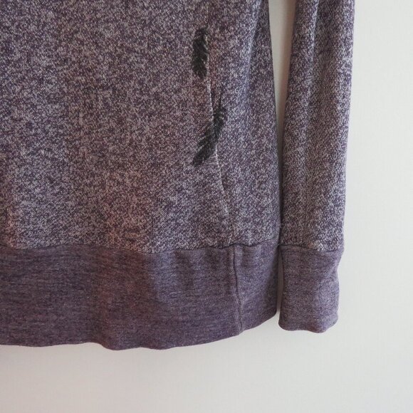 JENI MACK BC Kermode Kangaroo Hoodie Sweatshirt Dreamcatcher Heathered Purple XS - Picture 12 of 15